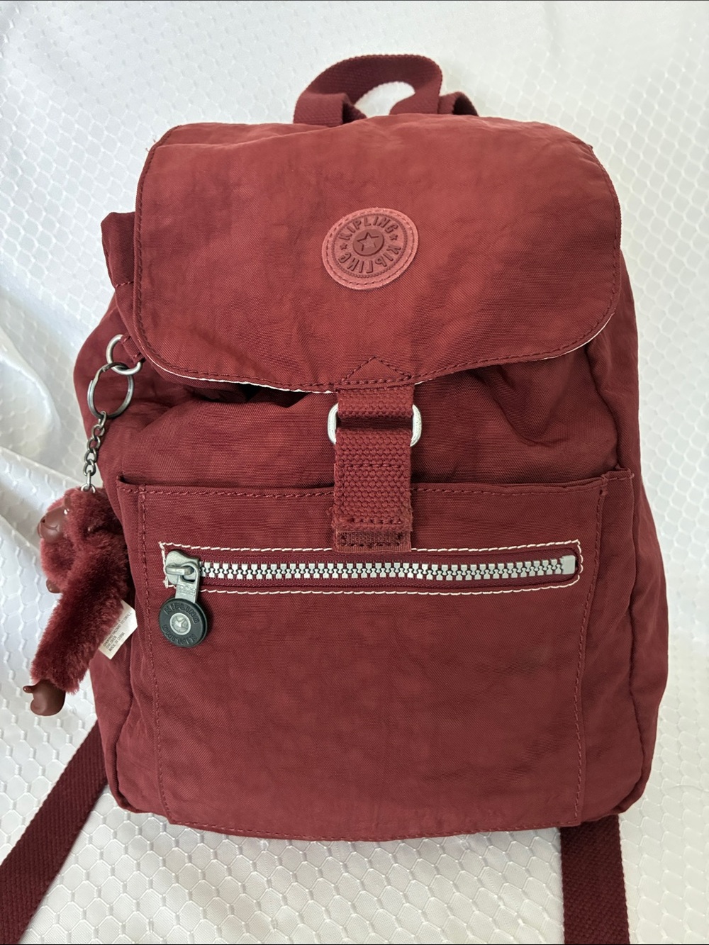 Kipling Scoop Backpack in Burgundy